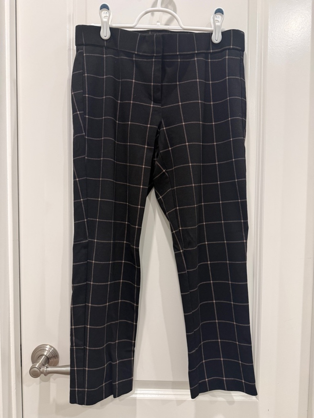 Amanda & Chelsea Black Windowpane Trousers Petite
